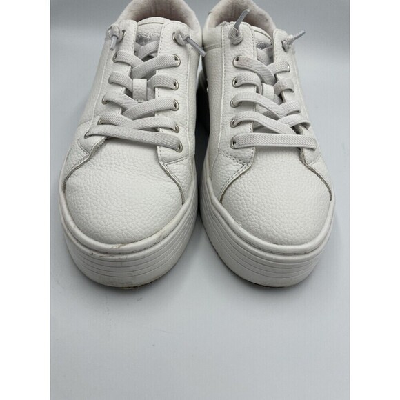 Roxy White Bessie Platform Lace Up Sneakers Women’s Size 9 Slip On Summer Shoe - Picture 8 of 10